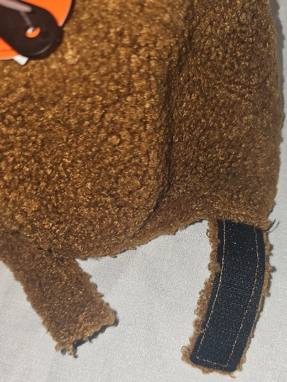 Wonder Nation Boys Faux Shearling Baseball Hat with Smiley Patch, Brown OSFM New